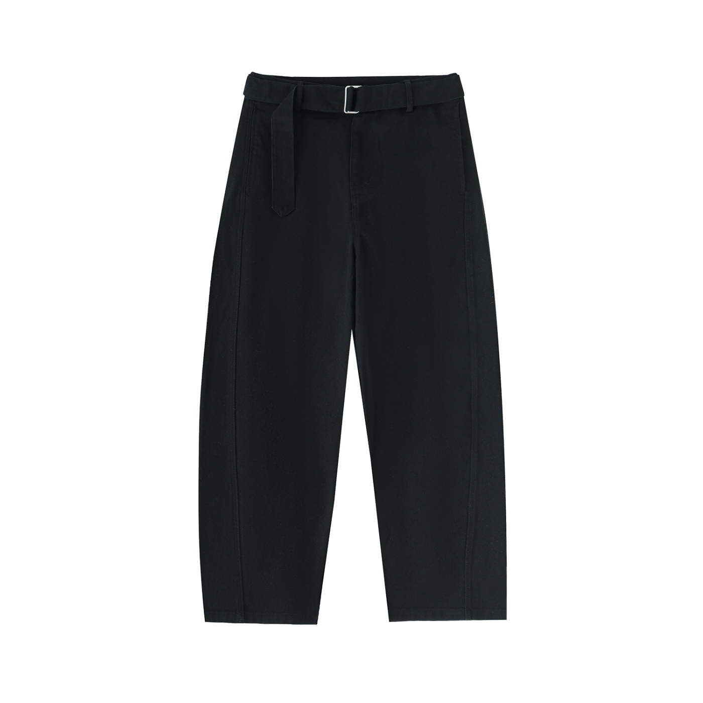 pantalon en pur coton noir femme chino 