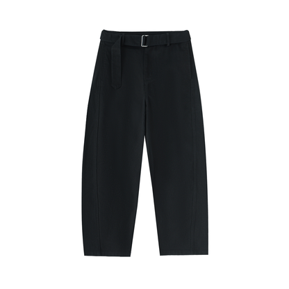 pantalon en pur coton noir femme chino 