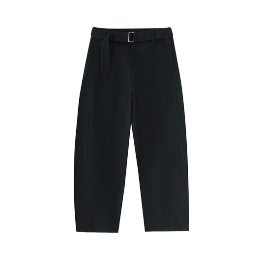 pantalon en pur coton noir femme chino 