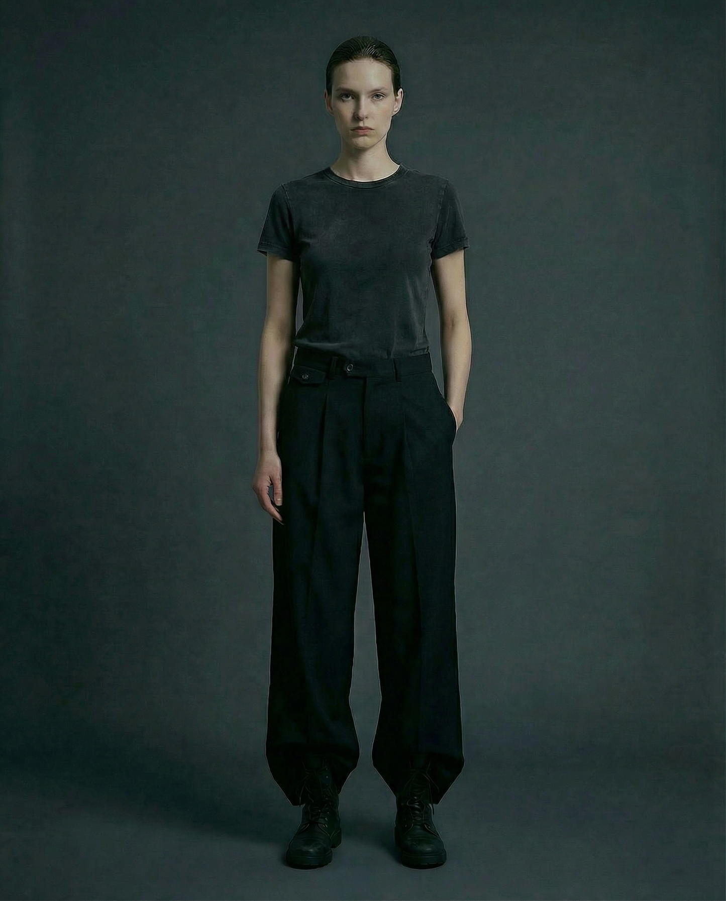 PANTALON DROIT TAILLE AJUSTABLE