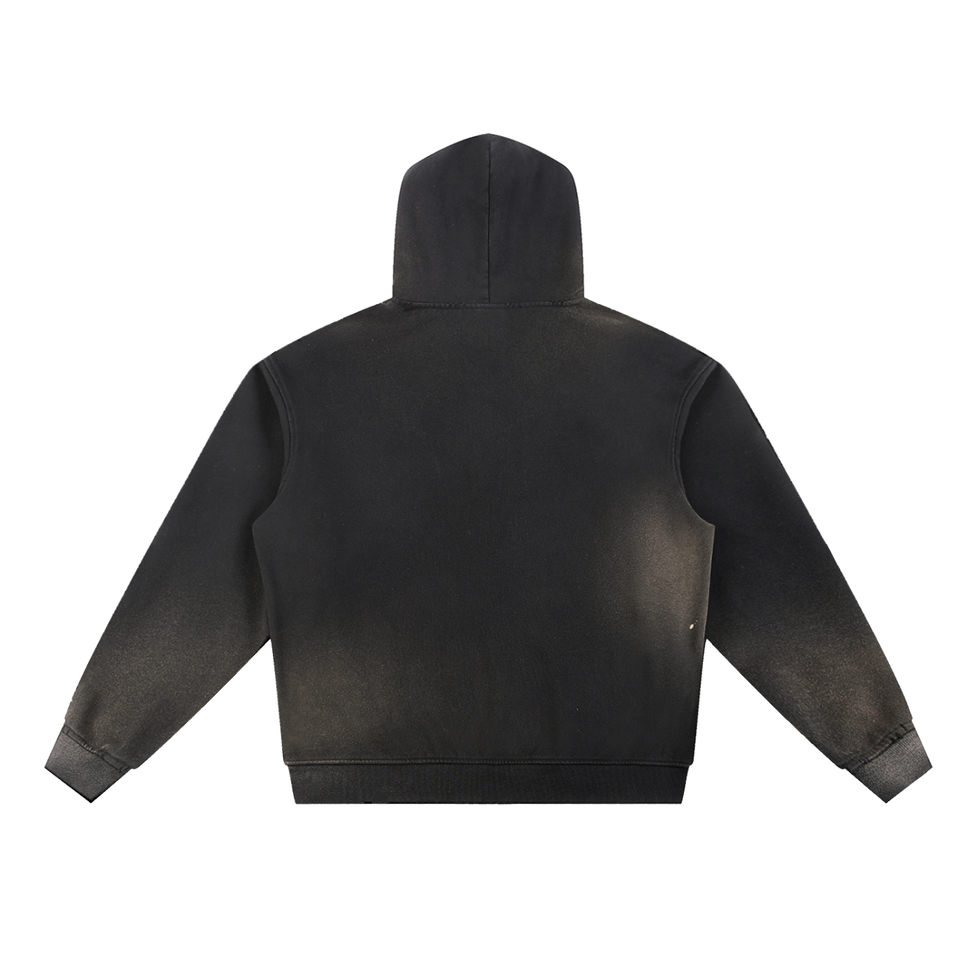 SUN FADE FRAYED FLEECE HOODIE