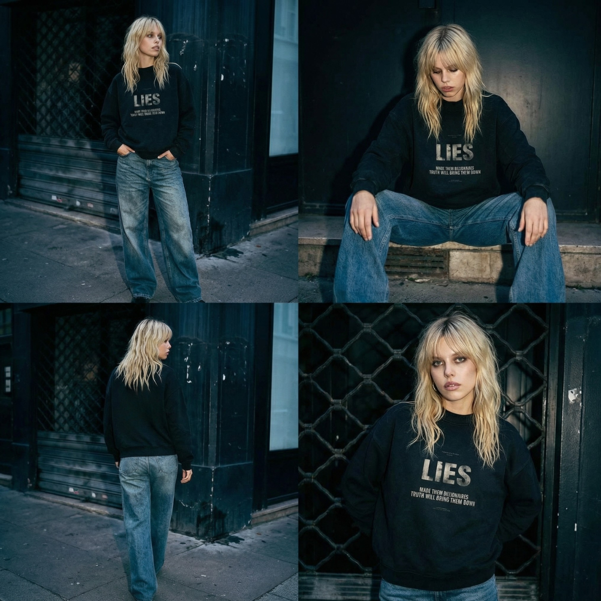 SWEATSHIRT LIES UNISEX