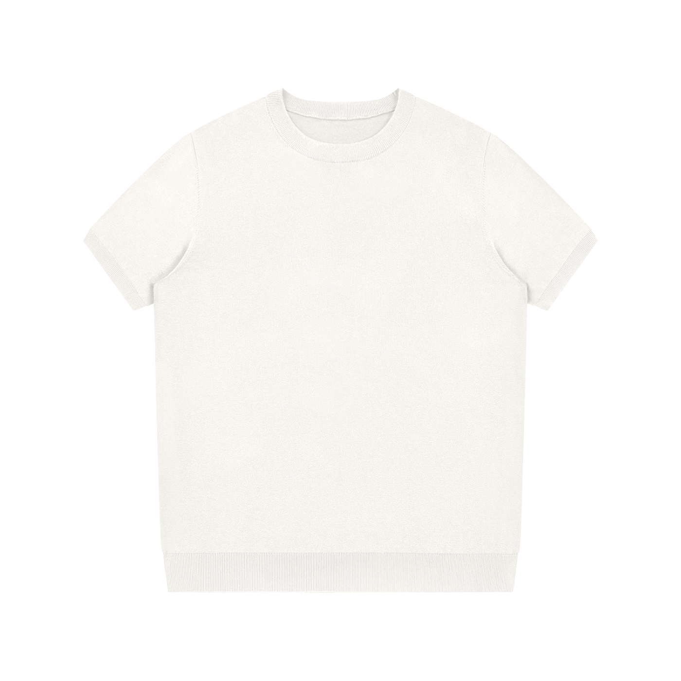 T-shirt unisexe en maille premium Therapy for Earth, vue de face, blanc, coupe confortable et structurée.