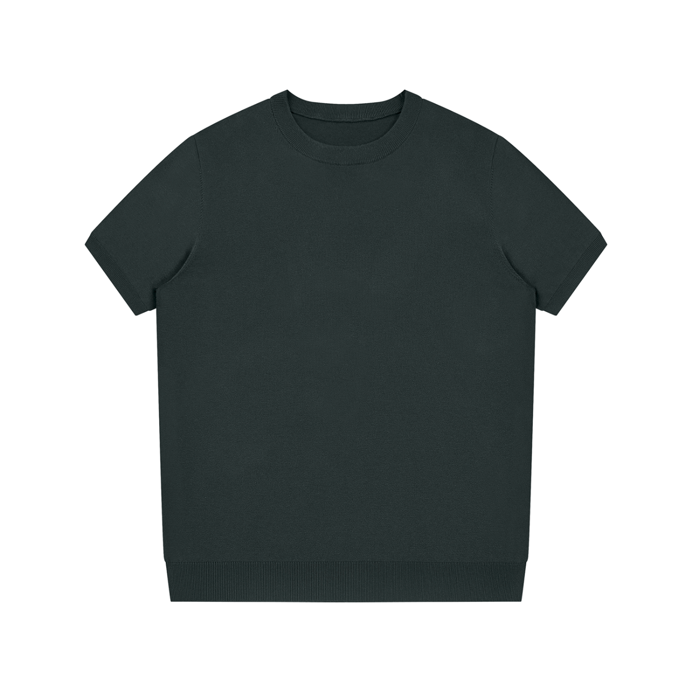 T-shirt unisexe en maille premium Therapy for Earth, vue de face, coupe confortable et structurée. bleu gris 