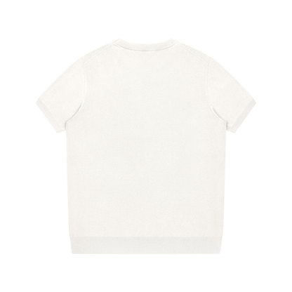 T-shirt unisexe en maille premium Therapy for Earth, vue de dos, coupe confortable et structurée.