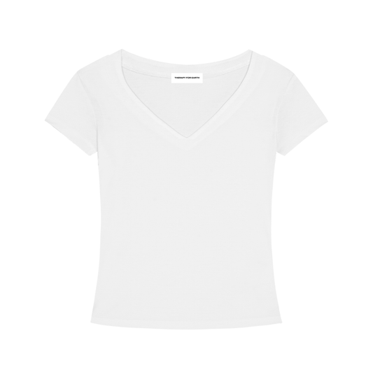 t-shirt blanc ecoresponsable devant 