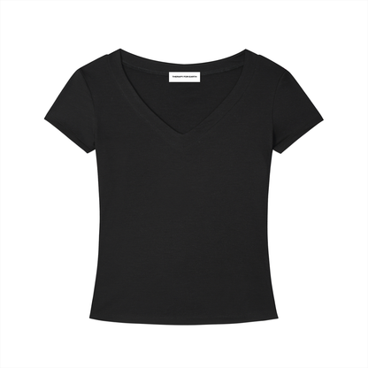 t-shirt femme noir écoresponsable 