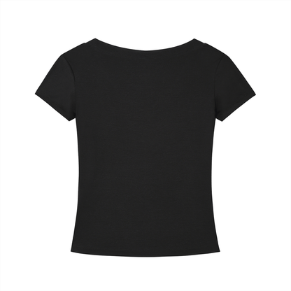 tshirt femme noir de dos 
