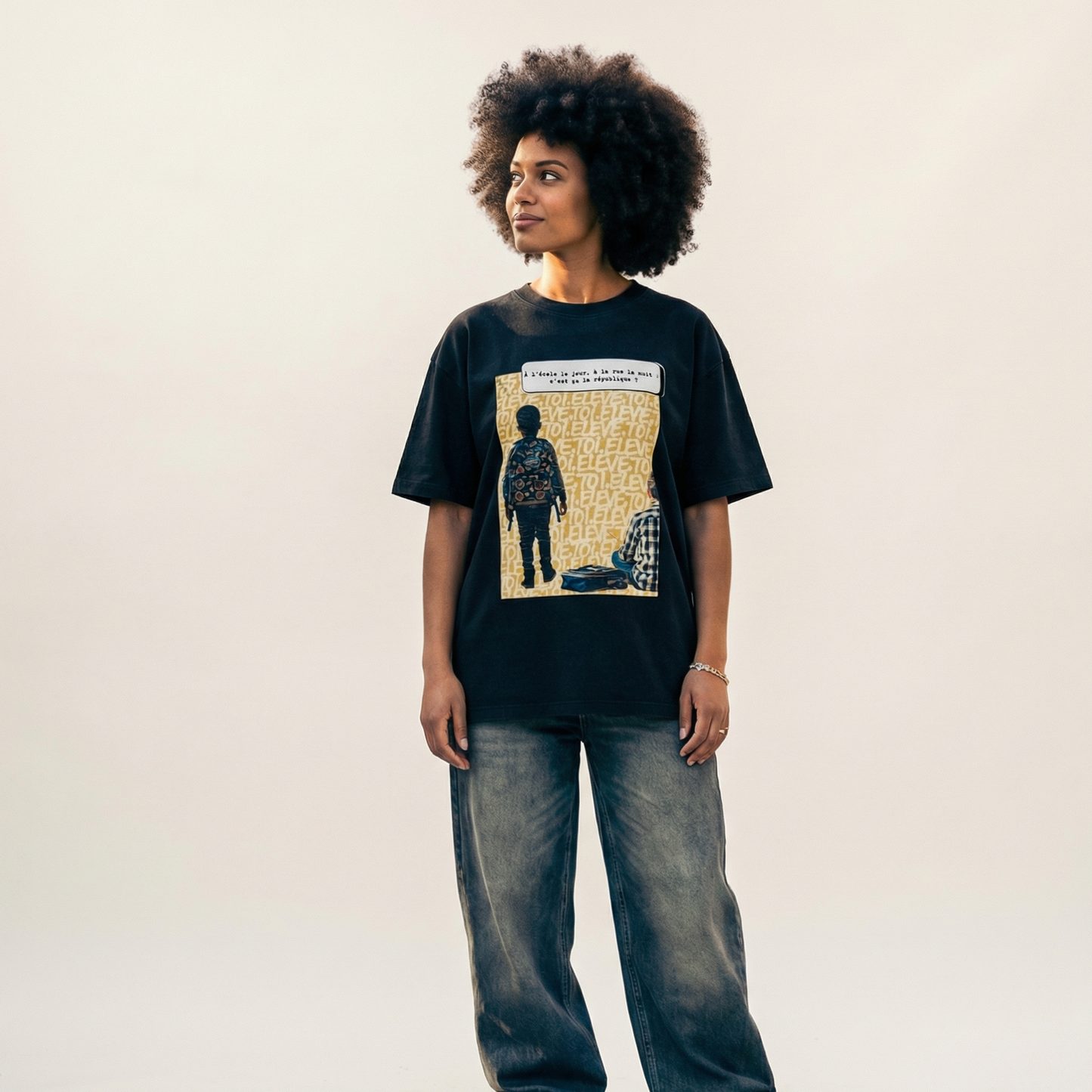 T-SHIRT OVERSIZED 270G COTON PREMIUM UNISEXE
