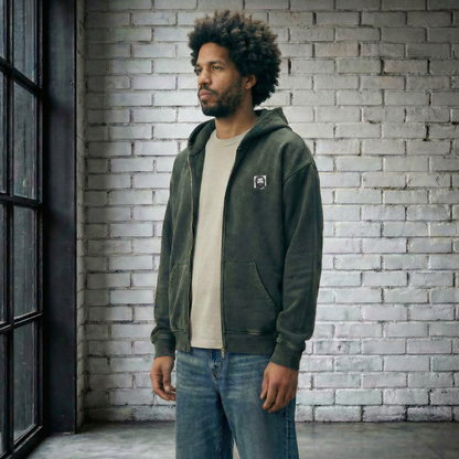 HOODIE ZIPPÉ SNOW WASH UNISEXE